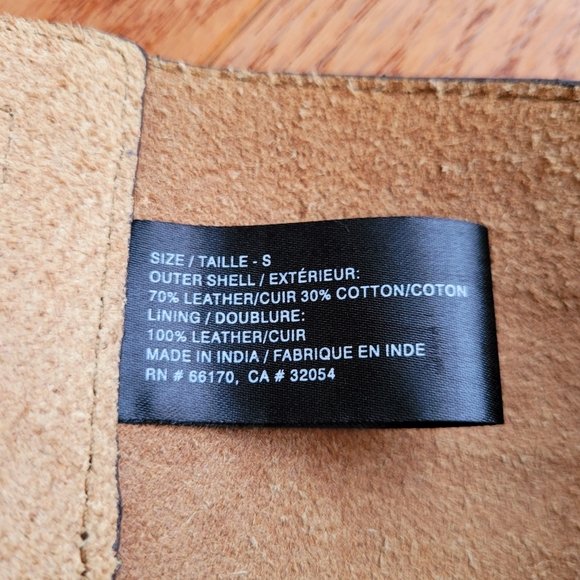 Anthropologie Brown Leather Belt Embroidered double buckle - Picture 5 of 11